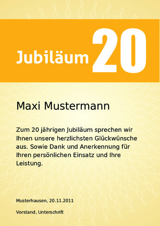 Mustertexte Urkunde