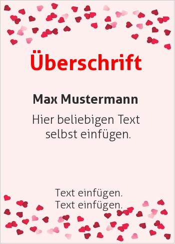 Urkunde, Ehrenurkunde, Freundschaftsurkundehier online gestalten Freundschaftsurkunde, viele Herzen (Liebe und Freundschaft)
