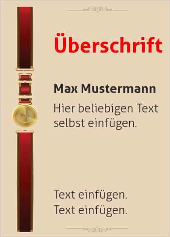 Ehrenurkunde, Vereinsurkunde, Zertifikathier online gestalten Urkunde Siegel mit Medaille, Braun (Siegel, Medaillen, Bänder)