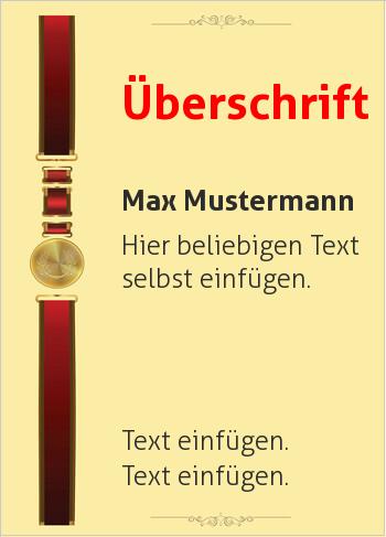 Ehrenurkunde, Vereinsurkunde, Zertifikathier online gestalten Urkunde Siegel mit Medaille, Gelb (Siegel, Medaillen, Bänder)