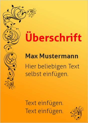 Ehrenurkunde, Vereinsurkunde, Zertifikathier online gestalten Ornamente links und unten, Gold (Vintage)