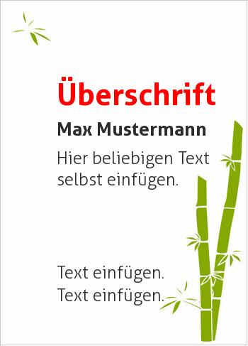 Zertifikate, Diplome, Urkunden, Flyerhier online gestalten Urkunde, Bambus (Natur und Umwelt)
