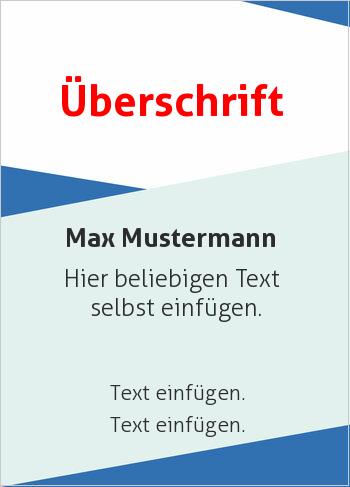 Zertifikate, Diplome, Urkundenhier online gestalten Hellblau, blaue Dreiecke (Streifen, Wellen und Banner)