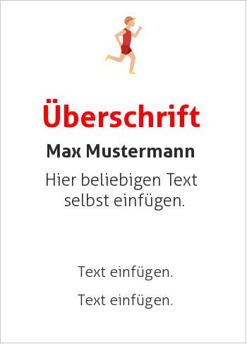 Sporturkunde Laufenhier online gestalten Laufsport, Läufer (Sport und Spiele)