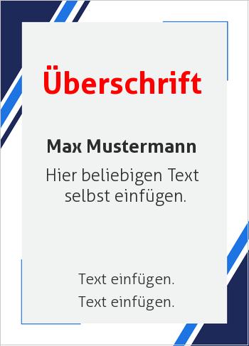 Ehrenurkunde, Vereinsurkunde, Zertifikathier online gestalten Moderner Rahmen Grau, Blau (Rahmen und Ornamente)