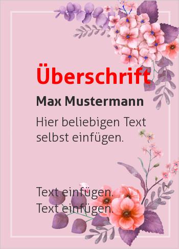 Gutscheine, Geschenkgutscheinehier online gestalten Gutschein Blumen (Gutscheine)