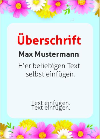 Gutscheine, Geschenkgutscheinehier online gestalten Gutschein bunte Blumen (Gutscheine)