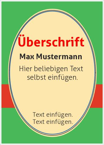 Gutscheine, Geschenkgutscheinehier online gestalten Gutschein Plakette, Bunt (Gutscheine)