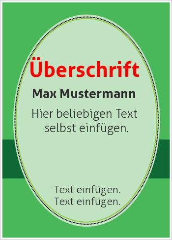 Gutscheine, Geschenkgutscheinehier online gestalten Gutschein Plakette, grün (Gutscheine)