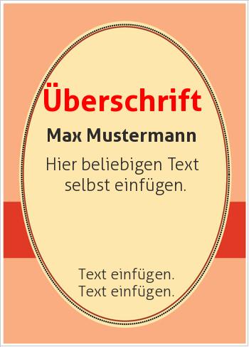 Gutscheine, Geschenkgutscheinehier online gestalten Gutschein Plakette, Rot (Gutscheine)