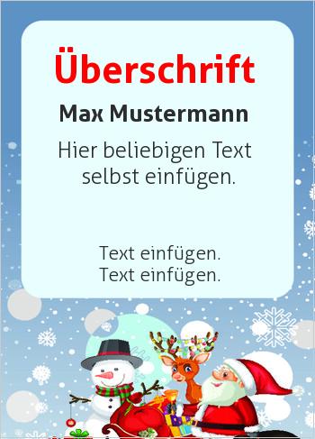 Gutschein Weihnachten, Weihnachtsmann (Gutscheine)