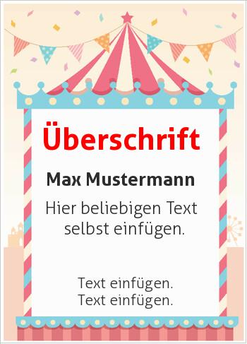 Gutscheine, Geschenkgutscheinehier online gestalten Gutschein Zirkus (Gutscheine)