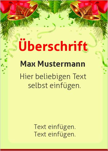 Gutschein, Weihnachtsglocken (Gutscheine)