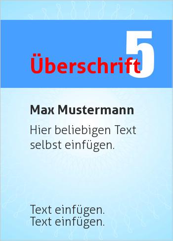Jubiläum, Ehrenurkunde, Firmenjubiläumhier online gestalten Jubiläum 5, Blau (Zahlen für Jubiläen)