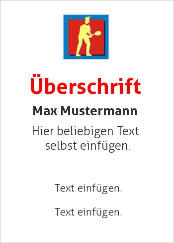 Urkunden, Tennishier online gestalten Sporturkunde Tennis, Männer (Sport, Grafik Sportarten oben)