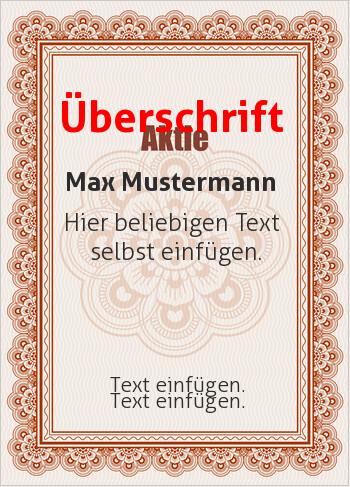 Aktienhier online gestalten Aktie, Rot (Aktien)