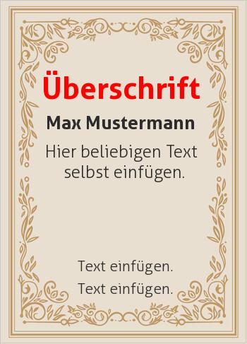 Ehrenurkunde, Vereinsurkunde, Zertifikathier online gestalten Vintage, Braun (Vintage)
