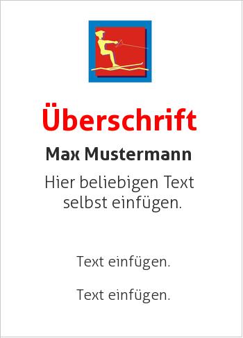 Urkunden, Wasserskihier online gestalten Sporturkunde Wasserski (Sport, Grafik Sportarten oben)