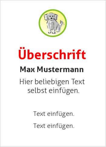 Ehrenurkunde, Vereinsurkunde, Tierurkundehier online gestalten Medaille, Hund (Tiere)