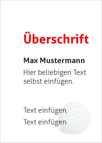 Golf, Golfball (Sport und Spiele)