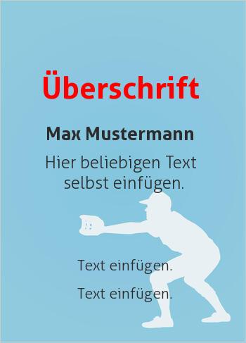 Sporturkunde, Urkunde, Baseballhier online gestalten Sport-Grafik Baseball (Sport, Sportarten Hintergrund)