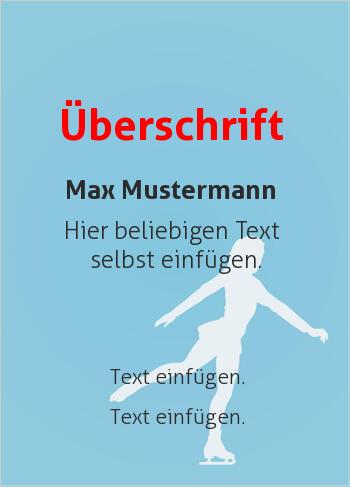 Sport-Grafik Eiskunstlauf (Sport, Sportarten Hintergrund)