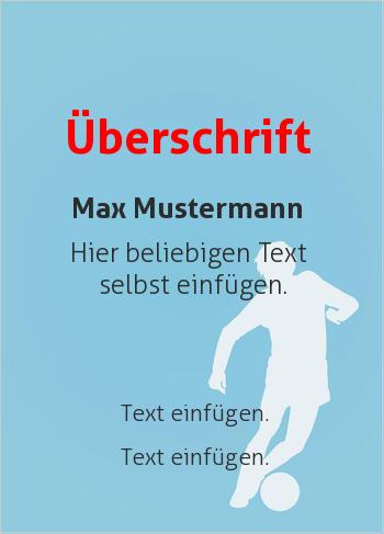 Fußball Urkunde, Sporturkundehier online gestalten Sport-Grafik Fußballspieler (Sport, Sportarten Hintergrund)