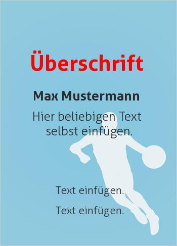 Sporturkunde, Urkunde, Handballhier online gestalten Sport-Grafik Handball (Sport, Sportarten Hintergrund)