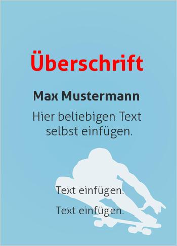 Sporturkunde, Urkunde, Skateboardhier online gestalten Sport-Grafik Skateboard (Sport, Sportarten Hintergrund)