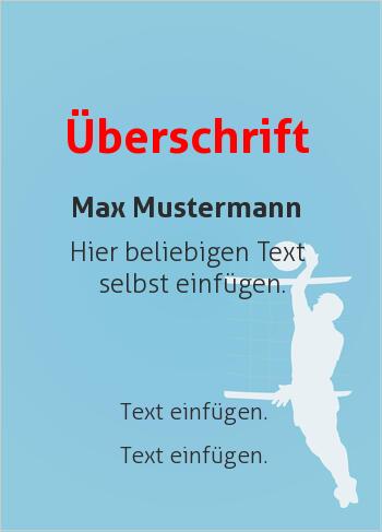 Sporturkunde, Urkunde, Volleyballhier online gestalten Sport-Grafik Volleyball (Sport, Sportarten Hintergrund)