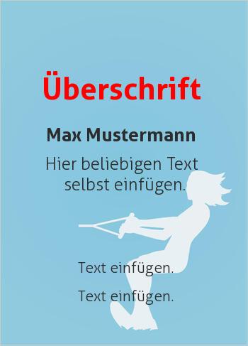 Sporturkunde, Urkunde, Wasserski, Damenhier online gestalten Sport-Grafik Wasserski, Damen (Sport, Sportarten Hintergrund)