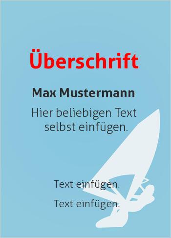 Sporturkunde, Urkunde, Windsurfenhier online gestalten Sport-Grafik Windsurfen (Sport, Sportarten Hintergrund)