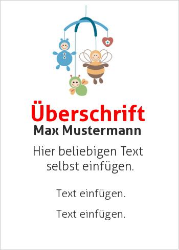 Babyurkunde, Mini-Mobile (Babys und Kinder)