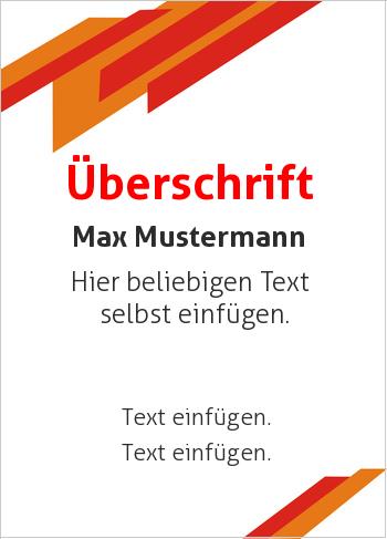 Ehrenurkunde, Vereinsurkunde, Zertifikat, Diplomhier online gestalten Streifen, Rot, Orange (Streifen, Wellen und Banner)
