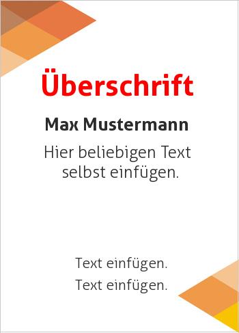 Ehrenurkunde, Vereinsurkunde, Zertifikat, Diplomhier online gestalten Rhomben, Orange (Streifen, Wellen und Banner)