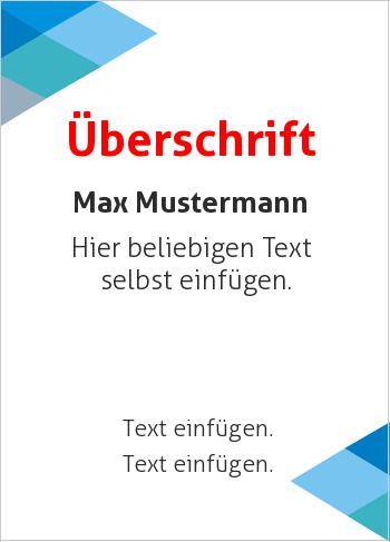 Ehrenurkunde, Vereinsurkunde, Zertifikat, Diplomhier online gestalten Rhomben, Blau (Streifen, Wellen und Banner)