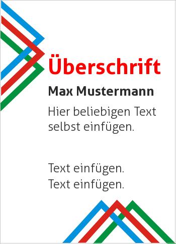 Ehrenurkunde, Vereinsurkunde, Zertifikat, Diplomhier online gestalten Dreiecke links und unten, Bunt (Streifen, Wellen und Banner)