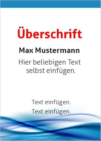 Zertifikate, Diplome, Urkundenhier online gestalten Welle unten, Dunkelblau (Streifen, Wellen und Banner)