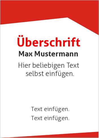Zertifikate, Diplome, Urkundenhier online gestalten Dreiecke oben und unten, Rot (Streifen, Wellen und Banner)