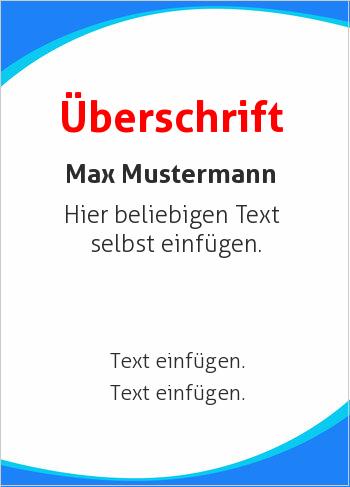 Zertifikate, Diplome, Urkundenhier online gestalten Kurven, Blau (Streifen, Wellen und Banner)