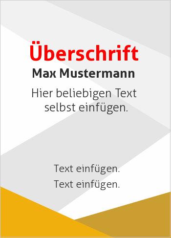 Dreiecke unten Orange, oben Grau 2 (Streifen, Wellen und Banner)