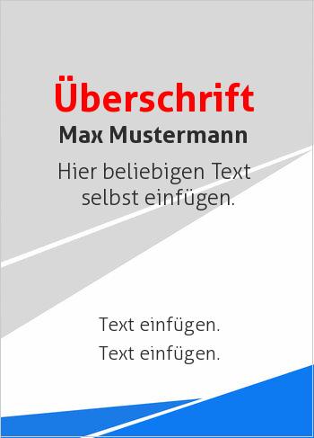 Dreiecke unten Blau, oben Grau 1 (Streifen, Wellen und Banner)
