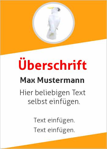 Ehrenurkunde, Vereinsurkunde, Tierurkundehier online gestalten Papagei, Weiß (Tiere)