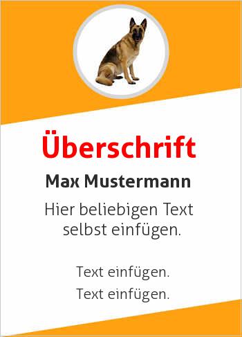 Ehrenurkunde, Vereinsurkunde, Tierurkundehier online gestalten Schäferhund (Tiere)