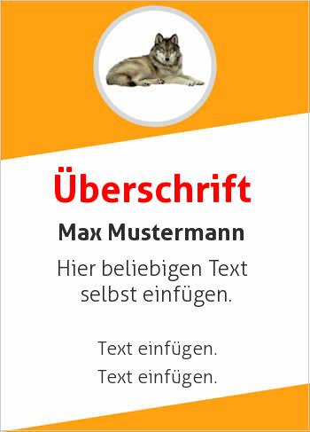 Ehrenurkunde, Vereinsurkunde, Urkundehier online gestalten Liegender Wolf (Tiere)