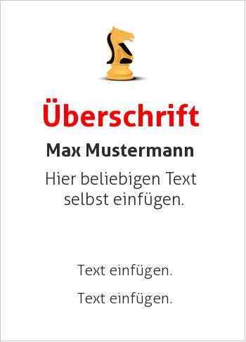 Sporturkunde, Schach-Urkundehier online gestalten Schach, Pferd (Sport und Spiele)