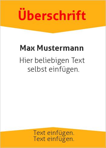 Flyer, Handzettelhier online gestalten Flyer, Pfeil, Orange (Flyer, Rahmen)