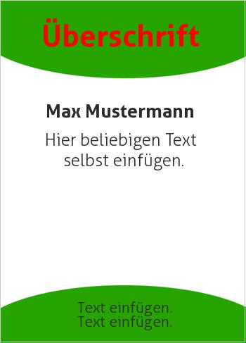 Flyer, Handzettelhier online gestalten Flyer, Rund, Grün (Flyer, Rahmen)