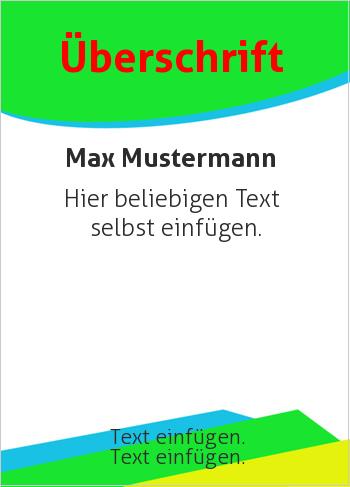 Flyer, Handzettelhier online gestalten Flyer, Rund, Dreiecke, Grün (Flyer, Rahmen)