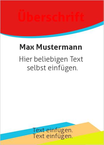 Flyer, Handzettelhier online gestalten Flyer, Rund, Dreiecke, Rot (Flyer, Rahmen)